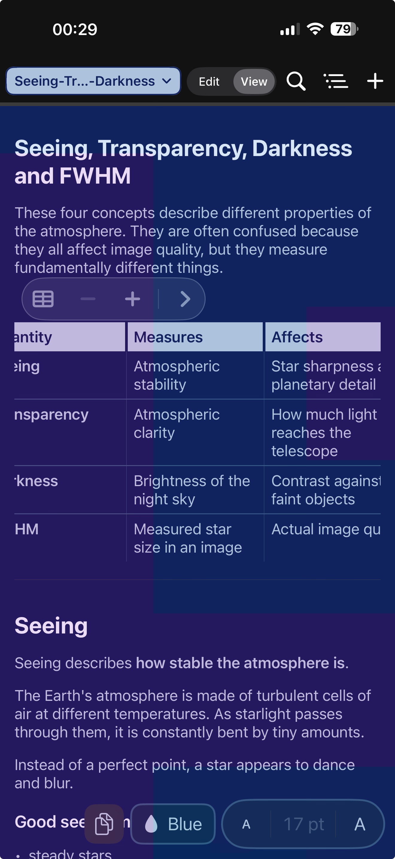 on iPhone